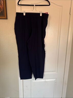 Vince Camuto Navy Elastic Waist Women’s Jogger Pants